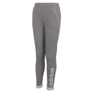 Sparkly gray Adidas sweatpants